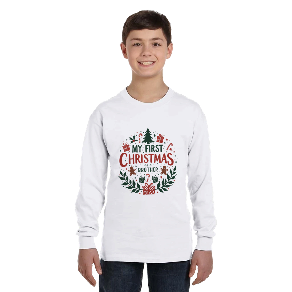 My First Christmas as a Brother Sweatshirt - 4-14 yrs