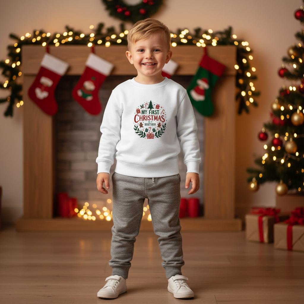 My First Christmas as a Brother Sweatshirt - 4-14 yrs