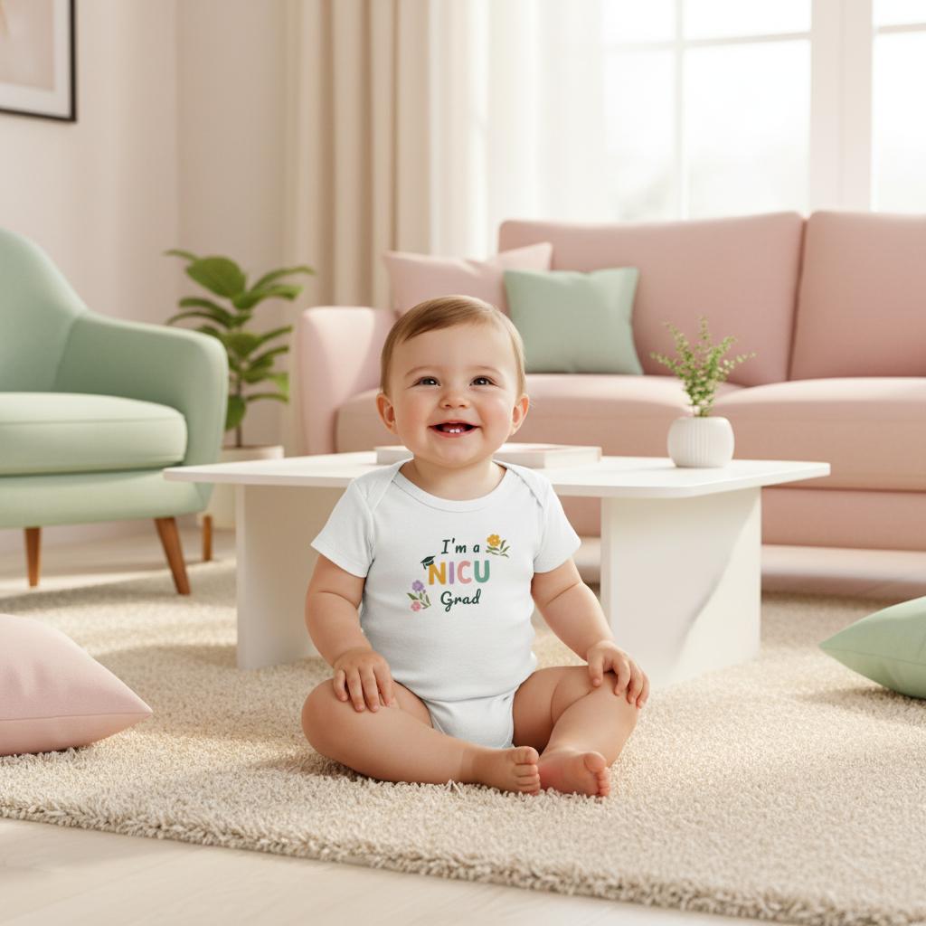 I'm a NICU grad Baby Short-sleeved Bodysuit