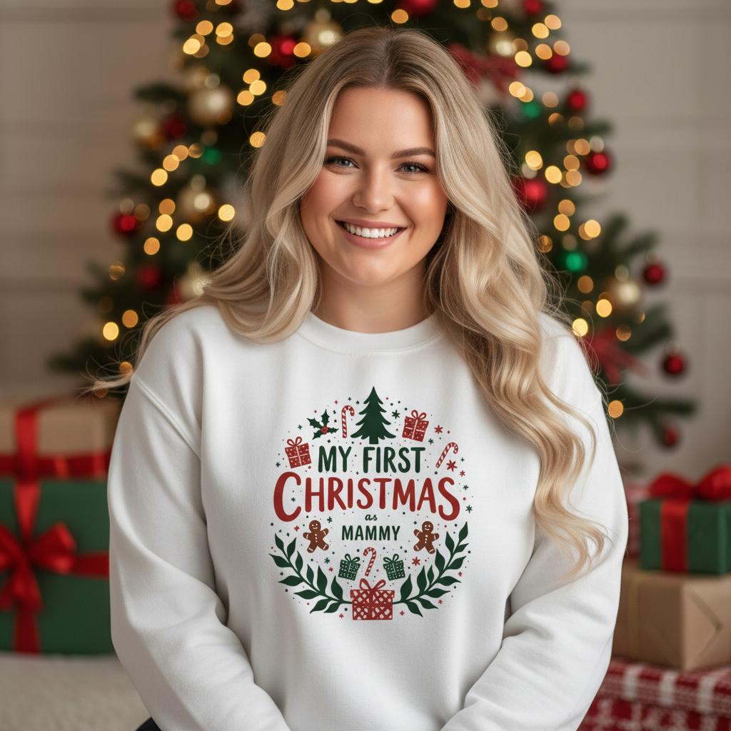 My First Christmas as Mammy Sweatshirt
