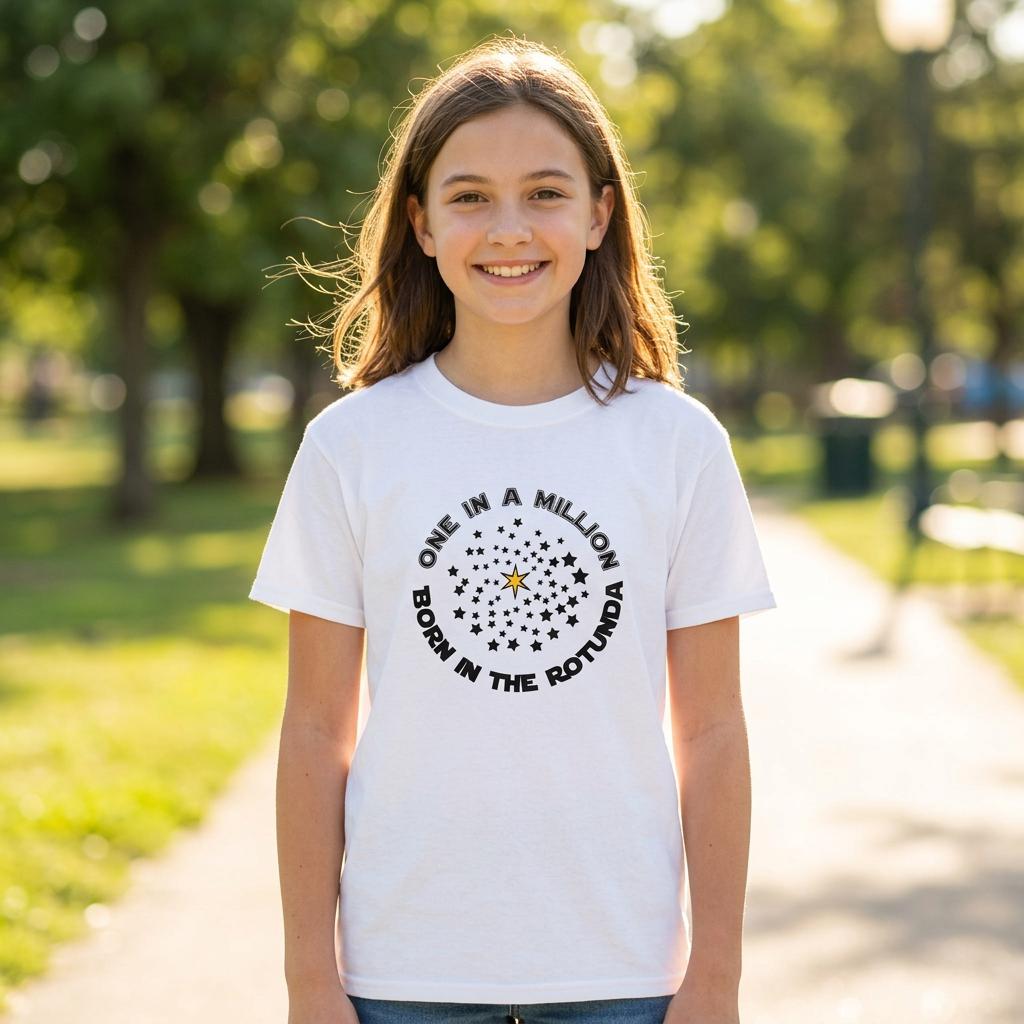 One in a Millions Kids T-shirt - Star Design - 8-15 yrs