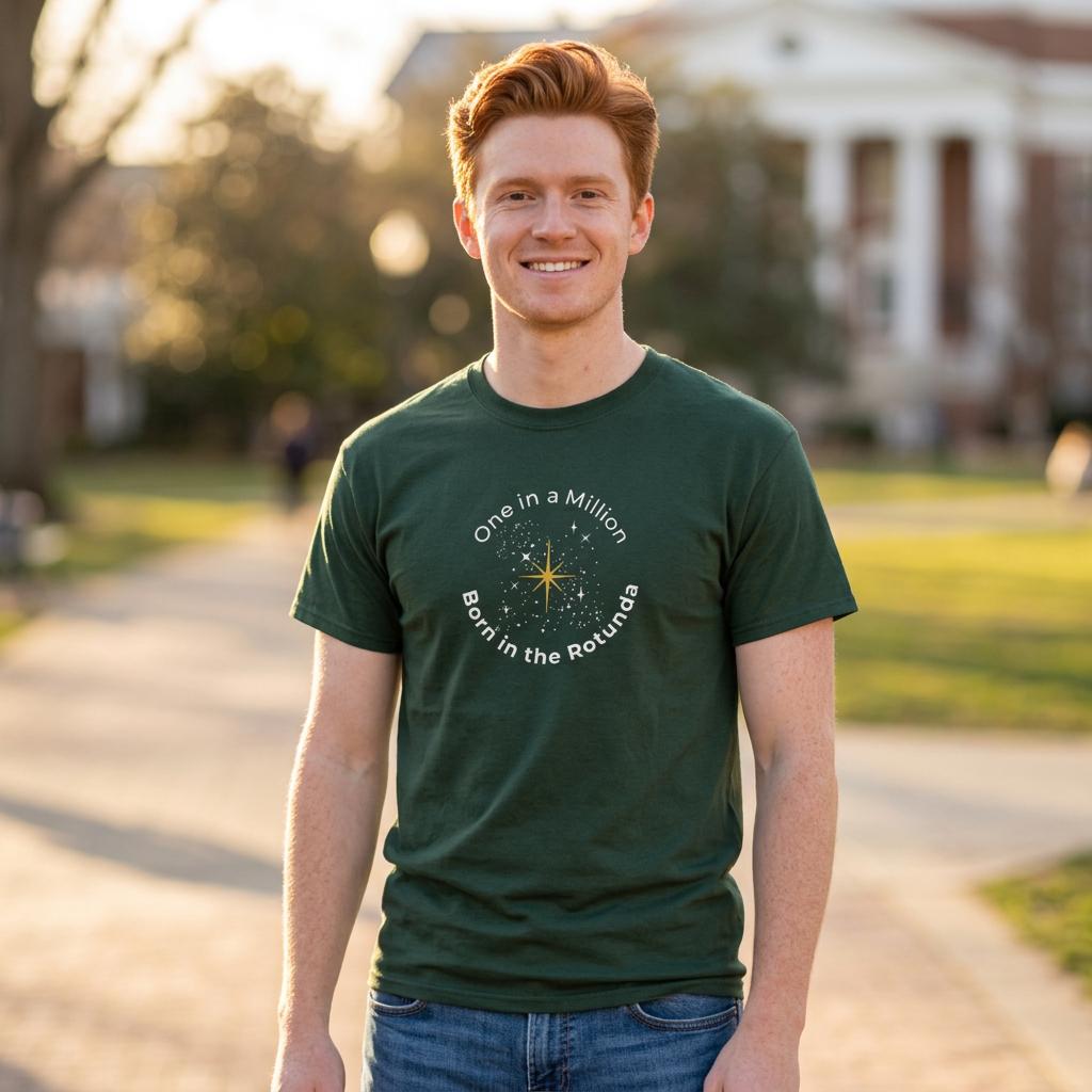 One in a Million Men's Short-sleeved T-shirt - Star Design - Teens to Adults