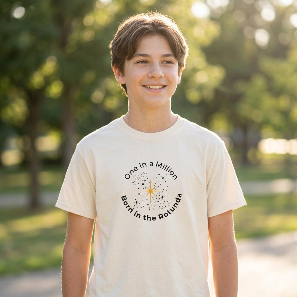 One in a Million Men's Short-sleeved T-shirt - Star Design - Teens to Adults