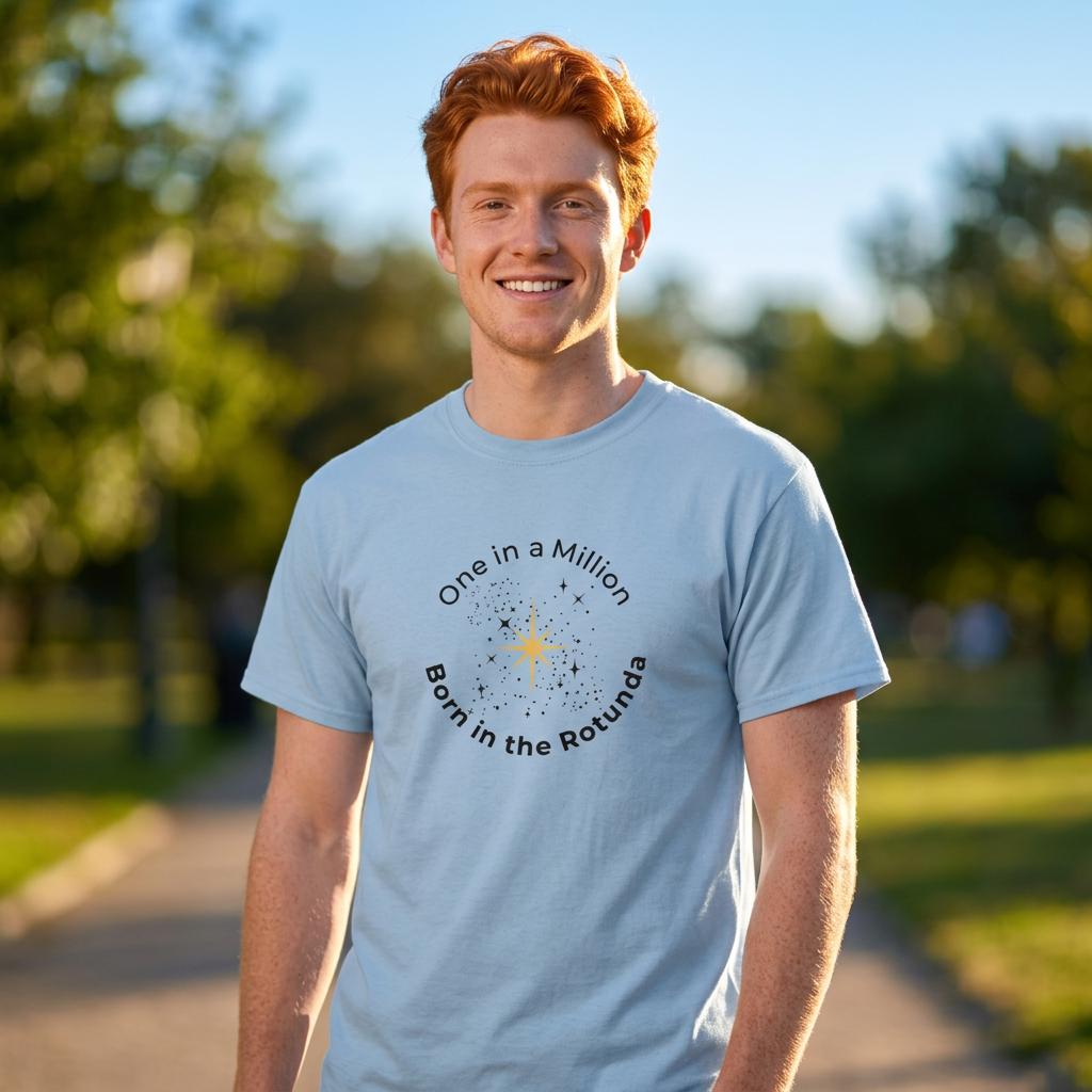 One in a Million Men's Short-sleeved T-shirt - Star Design - Teens to Adults